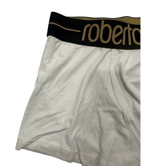 13-69 ROBERTO CAVALLI Men's NWT Cotton Boxer Brief Underwear White M - Picture 4 of 7